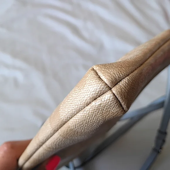 Coach Tan and Blue Crossbody GUC - Picture 5 of 10